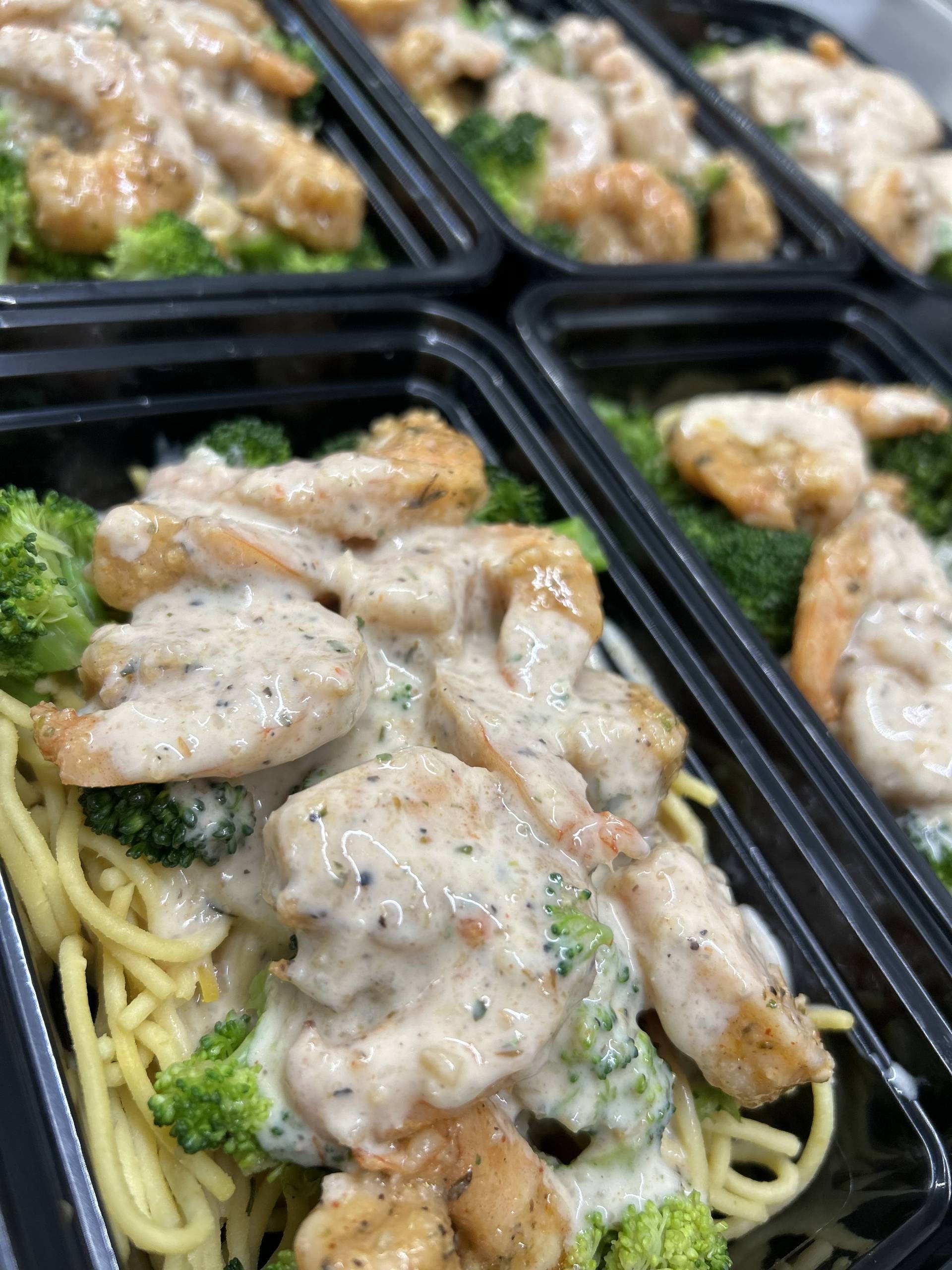 Shrimp & Broccoli Alfredo With Protein Pasta