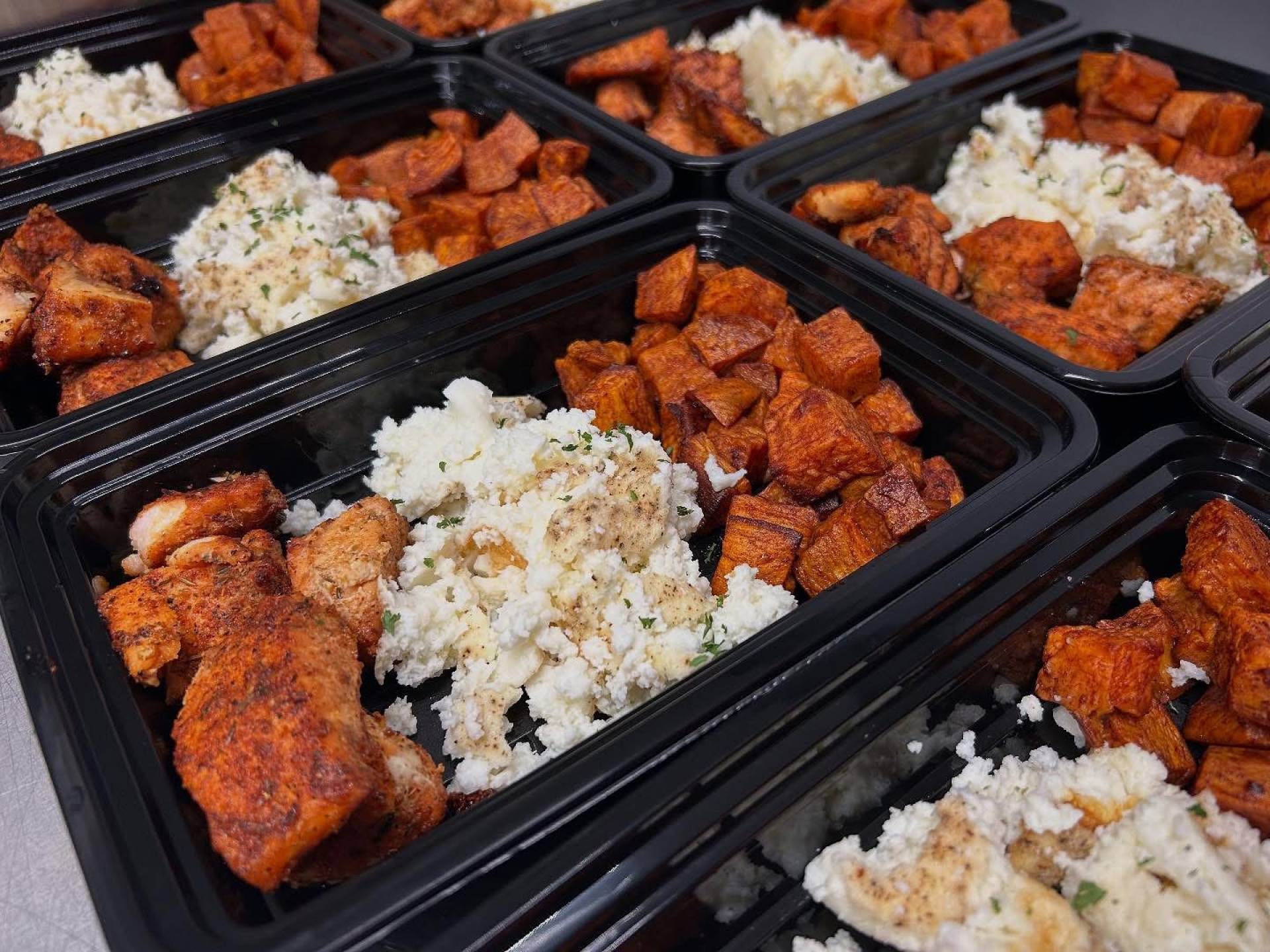 Smoked Salmon & Eggs With Diced Sweet Potatoes