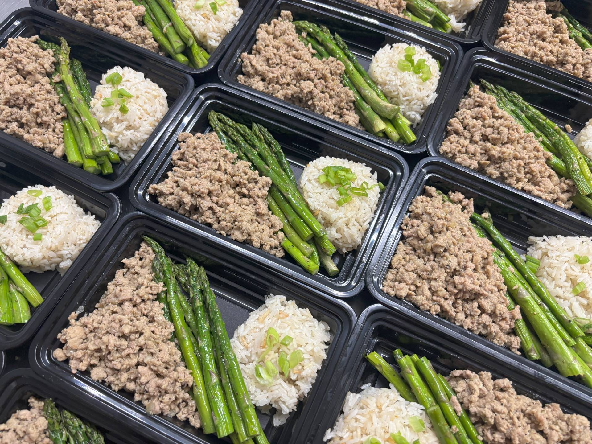 Asian Ground Turkey w/White Jasmine Rice & Asparagus